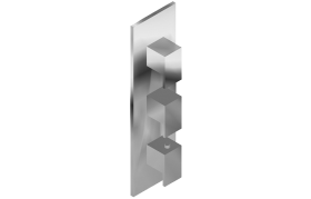 Concealed thermostatic + 2 cut-off valves - Exposed Parts