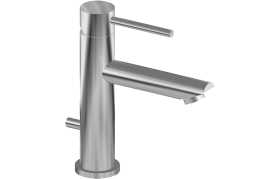 M.E. Single lever basin mixer with manual pop-up waste - 12cm spout