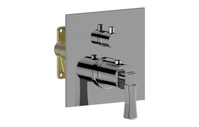 3/4” concealed thermostatic and cut-off valve - Trim only