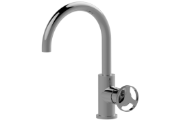 Single lever basin mixer with fixed spout - 16cm spout