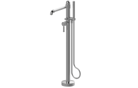 Floor-mounted bathtub mixer - Trim only