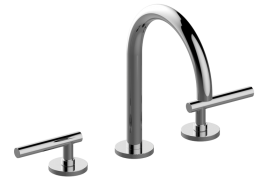 Three-hole washbasin mixer