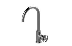 Harley Single lever basin mixer high with fixed spout - 16cm spout