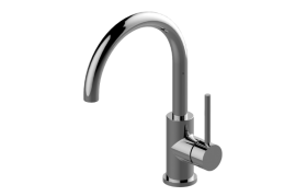 M.E. Single lever basin mixer with 360° swivel spout - 16cm spout