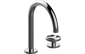 Two-hole progressive basin mixer - 16cm spout