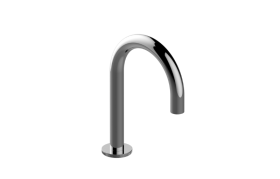 Electronic deck-mounted basin mixer