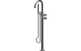 Floor-mounted bathtub mixer (Trim)