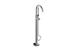 M.E. High-flow floor-mounted bathtub mixer - Trim only