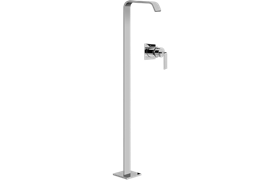 Floor-mounted washbasin spout with wall-mounted mixer (Trim)