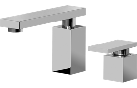 Deck-mounted bathtub mixer