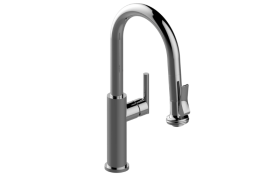 Sospiro Bar/Prep Tap with dual-function spray/stream pull-down sprayer - Easy lock