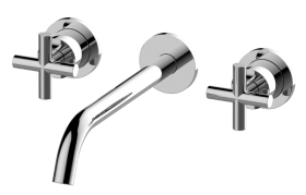 M.E. Wall-mounted basin mixer with 23,2cm spout - Trim only