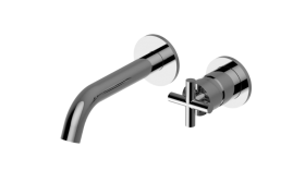 M.E. Wall-mounted basin mixer with 18,8cm spout - Trim only