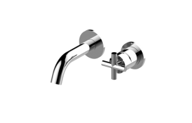 Wall-mounted basin mixer with 14,8cm spout - Trim only