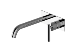 Wall-mounted basin mixer with 23,6cm spout - Trim only