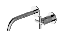 Wall-mounted basin mixer with 18,8cm spout - Trim only