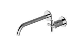 Wall-mounted basin mixer with 23,2cm spout - Trim only