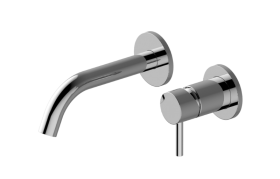 M.E. Wall-mounted basin mixer with 14,8cm spout - Trim only