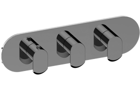 M-Series Valve horizontal Trim with Three Handles - Trim only