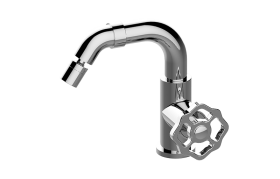 Single lever progressive bidet mixer