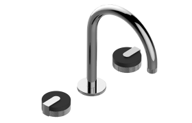 Three-hole washbasin mixer