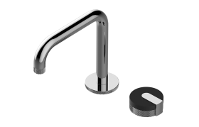 Two-hole progressive basin mixer - 15,3cm spout