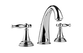 Three-hole washbasin mixer