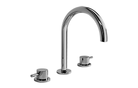 Three-hole washbasin mixer