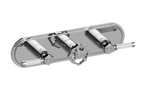 M-Series Valve Trim with Three Handles - Trim only